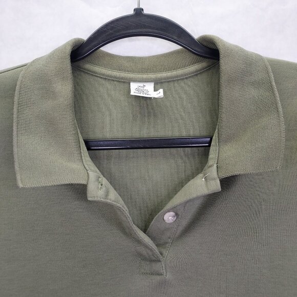 Peruvian Connection Polo Shirt Women's Large Short Sleeve 100% Pima Cotton Green - Picture 5 of 11